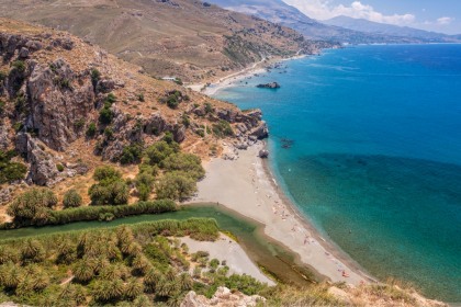 Visit to Preveli beach with campervan